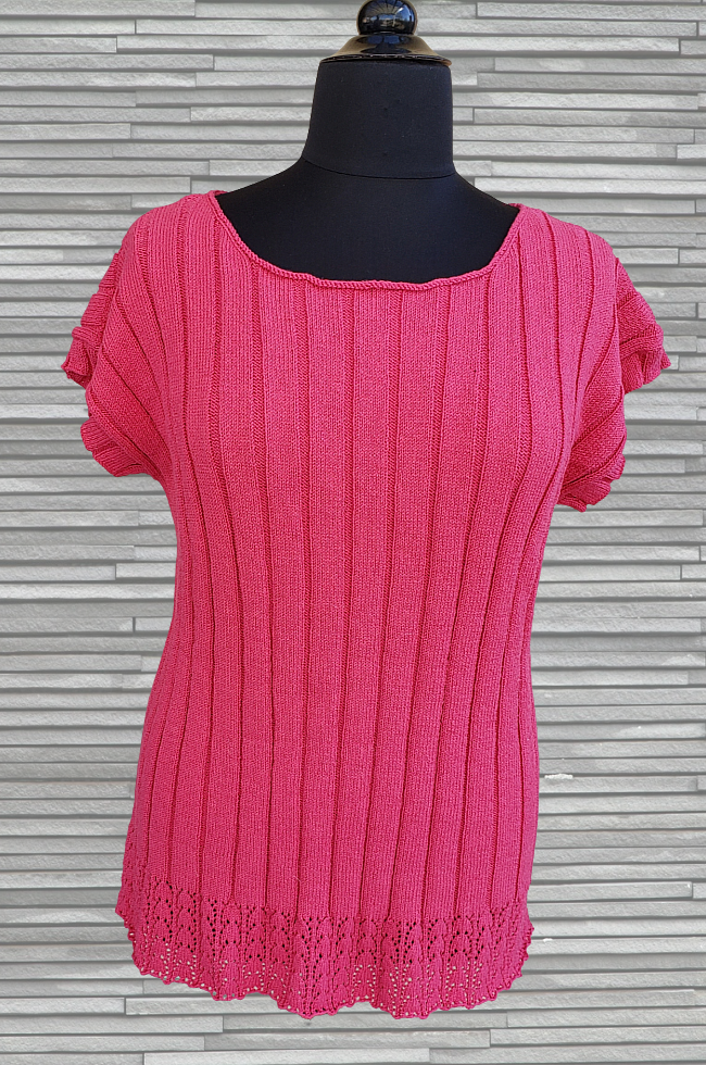 Rib 'n Lace|Sleeveless MK pattern